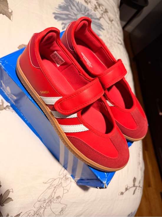 adidas Shoes - Adidas Samba Mary Jane Shoes — Red/White